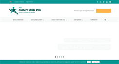 Desktop Screenshot of alberodellavita.org
